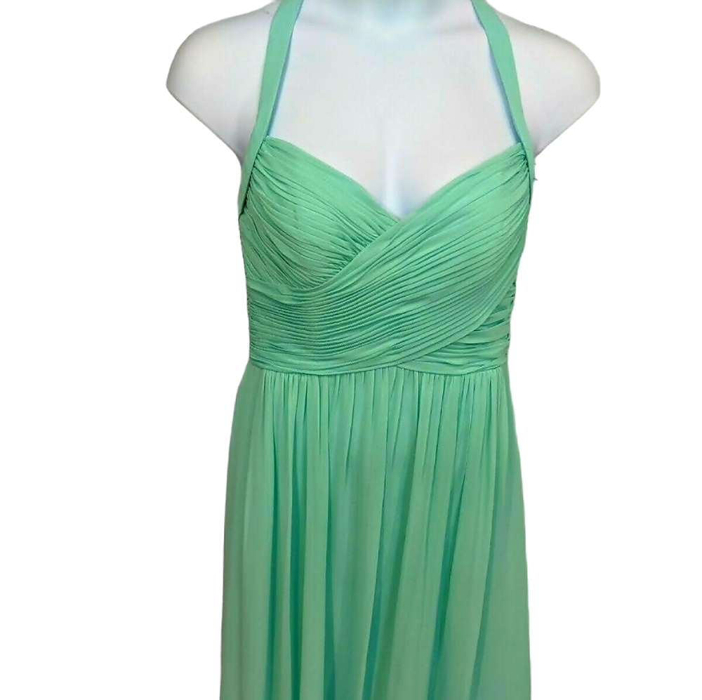 Wtoo Mint Sleeveless Chiffon Gown Size 12